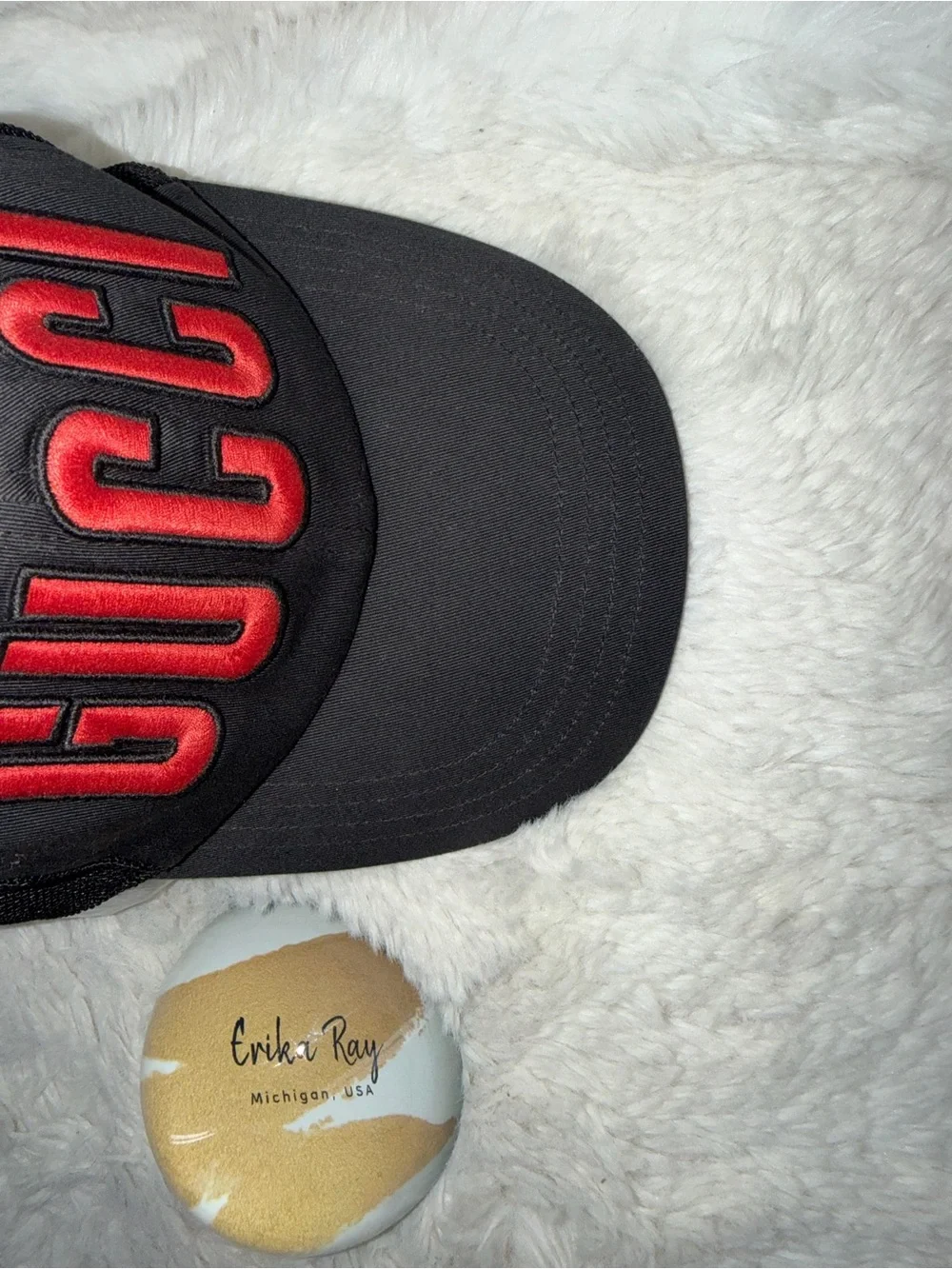 Gucci Logo Black Baseball Cap- SIZE SMALL, GOOD CONDITION